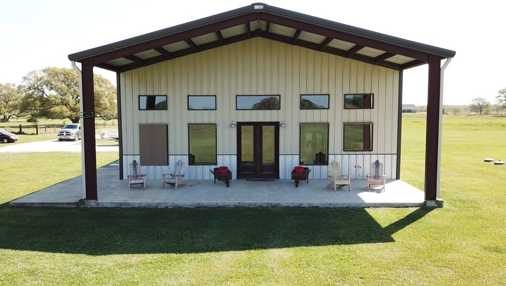 red iron barndominium