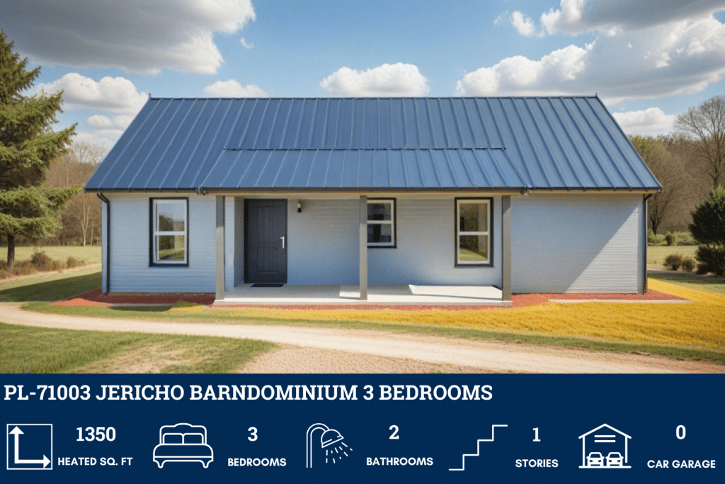 Jericho PL-71003 barndominium blueprint 3