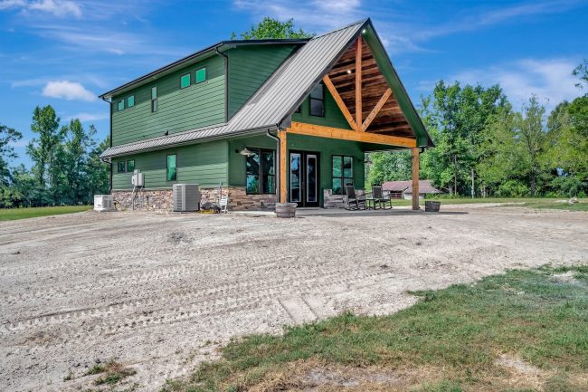 Beaumont RP-10007 barndominium Build photo exterior left