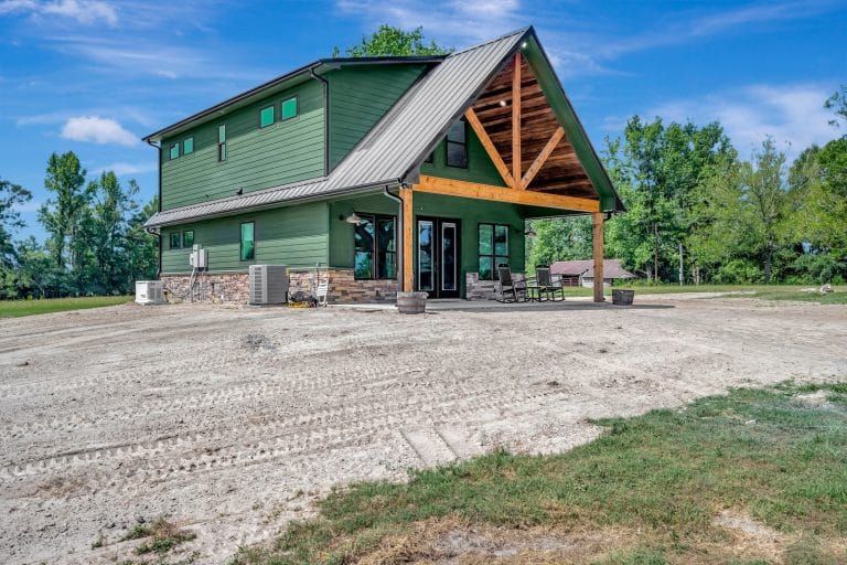 Beaumont RP-10007 barndominium Build photo exterior left