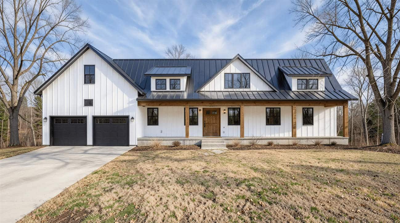 Modern Farmhouse Barndominium Plans For Sale