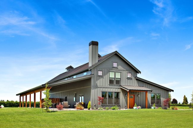 Darlene JRW-10008 barndominium plan with loft bonus room, 2,054 sq ft, 1 bedroom, 2,596 sq ft garage