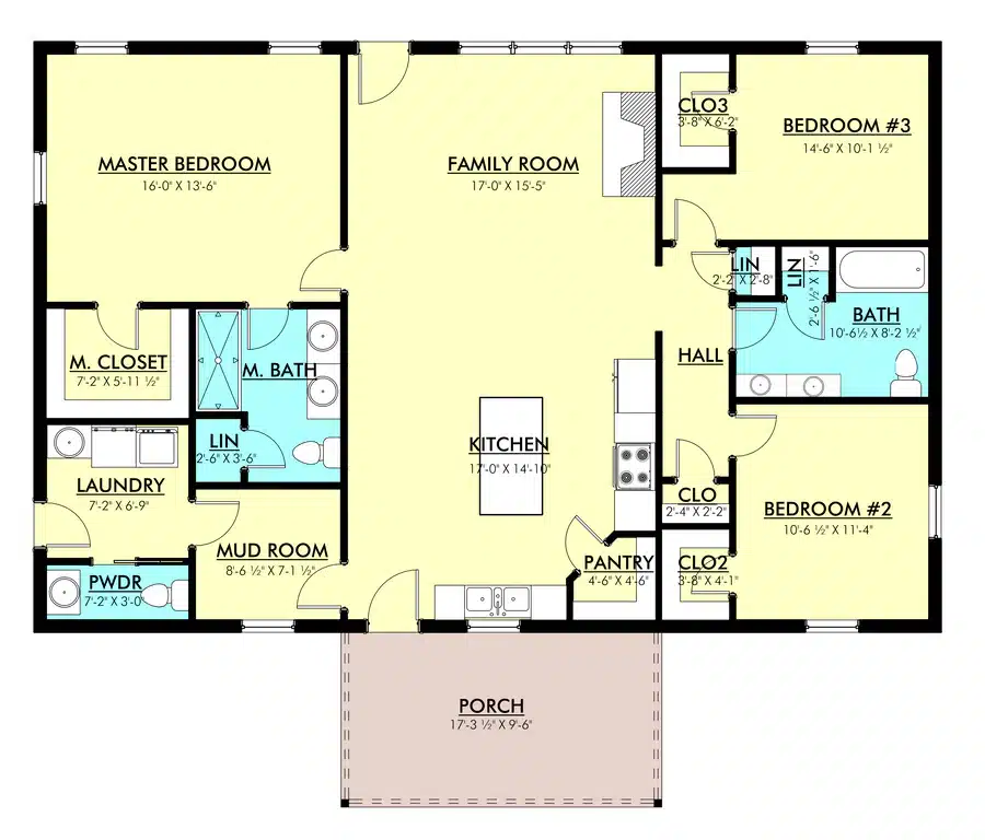 3 bed 2.5 bath barndominium