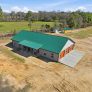 Francis PL-61302-F barndominium aerial