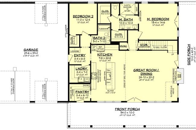 HPZ-22019_Linda_Barndominium_First_Floor_Plan_1600x Linda HPZ-22019 barndominium floor plan