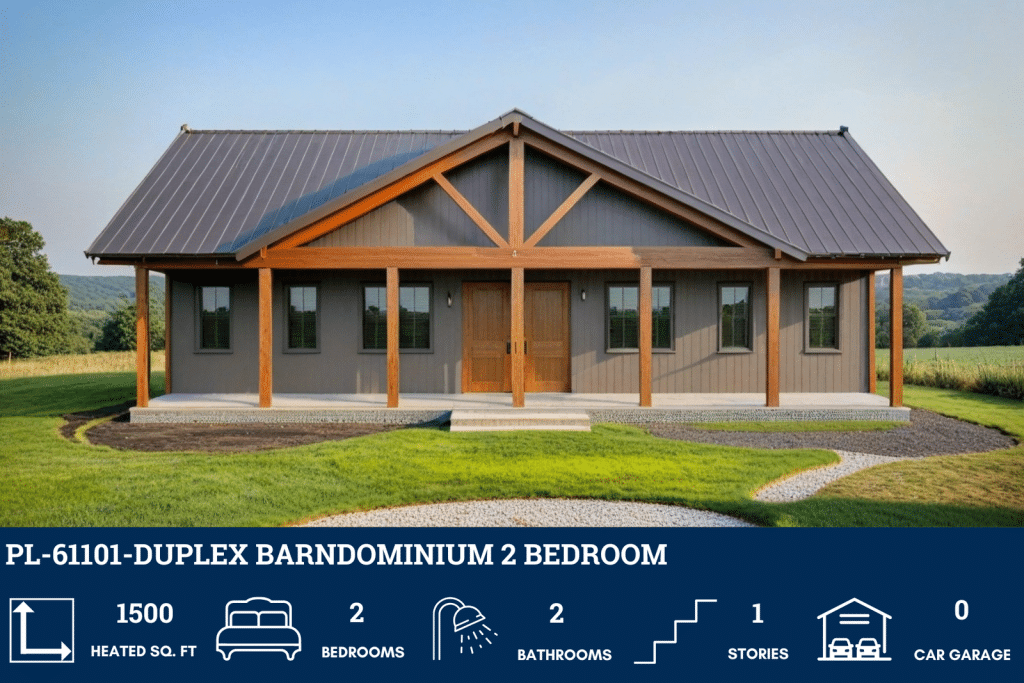 Bastrop PL-61101 barndominium render