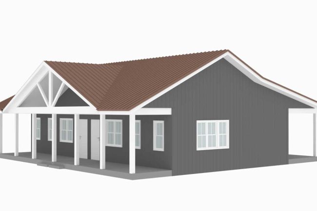 PL-61101Duplex3DRender2_1600x Bastrop PL-61101 barndominium render 3