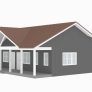 Bastrop PL-61101 barndominium render 3