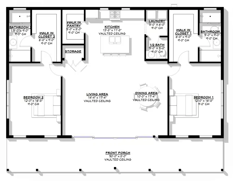 Lizbeth barn house blueprint