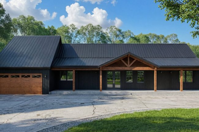 Pinewood PL-61313 barndominium house