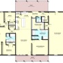 Francis PL-61302-F barndominium floor plan